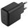 2GO 797386 black charger with two USB-C outputs and European plug
