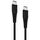 2GO 795849 black USB-C to USB-C cable with reinforced strain relief