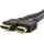 M-Cab HDMI014 1m Black HDMI Cable with Chrome-Finish Connectors