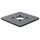 SpacePole SPM144-02 Black 150 x 150mm 5mm Metal Baseplate
