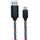 2GO 797147 USB-A and Lightning 8-pin connectors with illuminated RGB braid