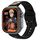 Abyx Fit Touch 5 Naruto Uzumaki Smartwatch Space Grey Black Strap