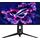 ASUS ROG Swift OLED PG27UCWM front with stand; illustrative screen artwork