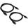 TRENDnet TK-DP06-2 DisplayPort Cable Two Pack Black