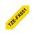 Brother TZeFX651 Black on yellow Roll | TZEFX651