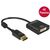 Delock Adapter Displayport to DVI 4K Passive black | 62601