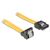 Delock Cable SATA male straight angled 50cm yellow | 82811