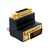 DeLOCK DVI coupler DVI-I (M) to DVI-I (F) 90° 65173