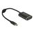 DeLOCK External video adapter VL100 USB-C HDMI dark 62988