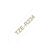 Brother TZe-R234 Gold on white Roll (1.2 cm x 4 TZER234