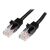 StarTech.com 0.5m Black Cat5e Cat 5 Snagless 45PAT50CMBK