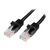StarTech.com 0.5m Black Cat5e Cat 5 Snagless 45PAT50CMBK
