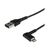 StarTech.com 2m 6.6ft Angled Lightning to USB Black RUSBLTMM2MBR