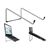 R-Go Steel Basic Notebook stand silver RGOSC010