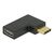 DeLOCK USB 3.1  adapter USB-C (M) to USB-C (F) angled black 65915