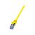 LogiLink PrimeLine Patch cable RJ-45 (M) CAT6a 25cm yellow