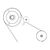 Zebra Main drive belt kit P1006068