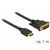 Delock Adapter cable HDMI male to DVI-D male 1 m 85652