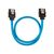 CORSAIR Premium Sleeved SATA cable Serial ATA blue (pack of 2)