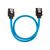 CORSAIR Premium Sleeved SATA cable Serial ATA blue (pack of 2)