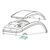 Zebra Cover Assy (d) (includes Media Window) for GX420d