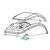 Zebra Cover Assy (d) (includes Media Window) for GX420d
