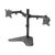 Equip Pro Economy Stand for 2 LCD displays steel black 650123