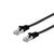 Equip Cat.6A UFTP Flat Patch Cable, 10.0m, black. Cable 607696