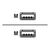 Equip USB cable USB (M) to USB (M) USB 2.0 3 m 128871