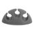 DeLOCK with 3 feedthroughs Cable holder kit desk 18297