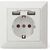 Digitus Socket with 2 USB ports Power adapter DA70613