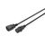 ASSMANN Power extension cable IEC 60320 C14 to IEC 60320 C13