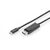 DIGITUS DisplayPort cable 24 pin USBC (M) to AK300333020S