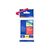 Brother TZe435 White on red Roll (1.2 cm x 8 m) 1 TZE435