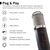 Monkey Banana Hapa Table microphone, 32dB, Wired, USB.  Black