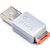 SmartKeeper Essential Lockable Flash Drive grey orange 32GB OM03OR
