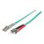 Intellinet Fibre Optic Patch Cable, OM3, ST/LC, 2m, Aqua | 751001