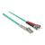 Intellinet Fibre Optic Patch Cable, OM3, ST/LC, 2m, Aqua | 751001