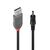 Lindy - USB power cable - DC jack 3.5 x 1.35 mm (M) to US | 70266