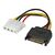 Lindy - Power adapter - 4 PIN internal power (F) to SATA  | 70396