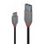 Lindy Black Line - USB cable - USB-C (M) to USB Type A (F | 36895