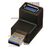 Lindy USB 3.0 90 Degree Down Type A Male to A Female Righ | 71260