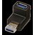 Lindy USB 3.0 90 Degree Down Type A Male to A Female Righ | 71260