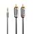 Lindy Cromo Line - Audio adaptor - RCA x 2 male to mini-p | 35334