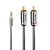 Lindy Cromo Line - Audio adaptor - RCA x 2 male to mini-p | 35334