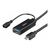 Lindy - USB cable - USB Type A, Micro-USB Type B (F) to 2 | 43344