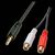 Lindy Premium - Audio adaptor - 0.08 mm² - RCA x 2 (F) to | 35678
