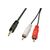 Lindy Premium - Audio cable - RCA x 2 (M) to stereo mini  | 35681