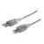 Manhattan USB-A to USB-B Cable, 1.8m, Male to Male, Tran | 333405