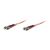 Intellinet Fiber Optic Patch Cable, OM1, ST/ST, 2m, Oran | 515764